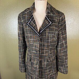 Larry Levine fully lined tweed jacket